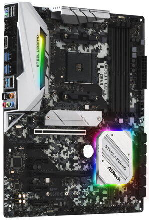 ASRock B450 Steel Legend / AM4 / 4x DDR4 DIMM / HDMI / DP / M.2 / USB Type-C / ATX