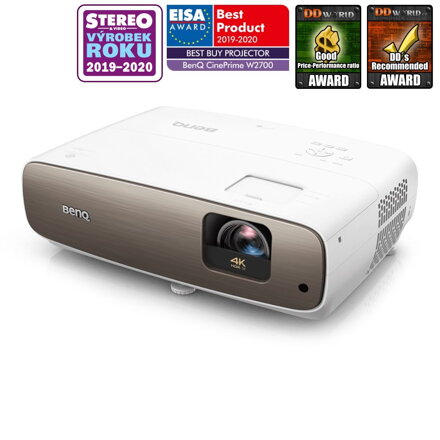 BenQ W2700 4K UHD/ DLP projektor/ HDR/ 2000ANSI/ 30.000:1/ 2x HDMI/ USB