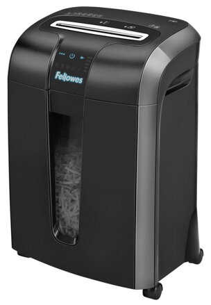 FELLOWES skartovač 73 Ci/ krížový rez 4x38 mm/ objem koša 23 l/ stupeň utajenia typ 2 - dôverné/ čierný
