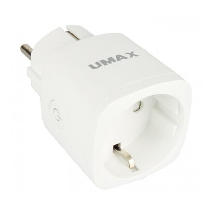 UMAX Smart zásuvka U-Smart Wifi Plug Mini / Wi-Fi / 1x zástrčka / Amazon Alexa / Google Assistant / Android / iOS / biela