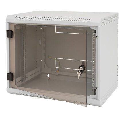 Triton 19 'rozvaděč jednodílný 9U / 500mm vylamovacie otvor pre ventilátor RAL7035