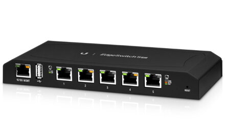 UBNT Edge Switch 5XP, 5-port Gigabit Ethernet, 5x PoE Out 24V