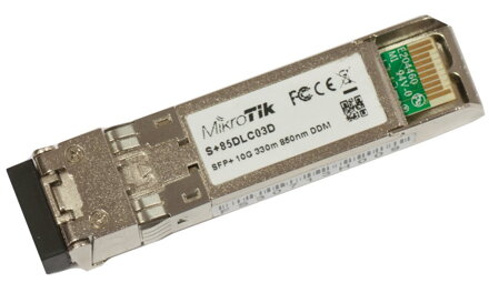 MikroTik S + 85DLC03D SFP + optický modul, MM, 300m, 10G, 850nm