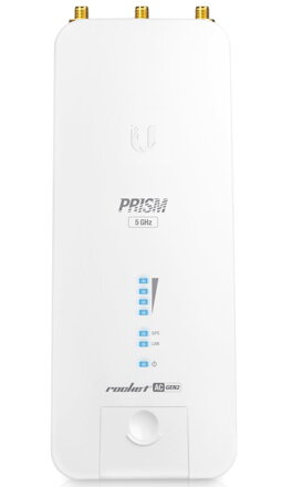 UBNT Rocket 5AC Prism Gen2 - AP 5GHz, AirMax AC, airPrism, GPS, 3x RSMA, 1x Gbit RJ45, PoE 24V