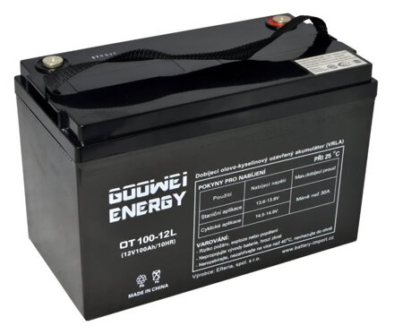 GOOWEI ENERGY Pb záložný akumulátor VRLA GEL 12V/100Ah (OTL100-12)