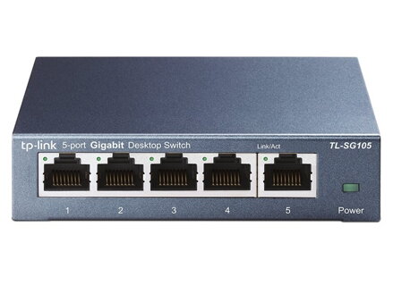 TP-Link TL-SG105 / switch 5x 10/100 / 1000Mbps / kovový - GREEN