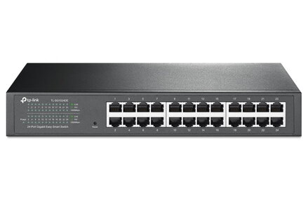 TP-Link TL-SG1024DE / easy smart switch 24x 10/100 / 1000Mbps / IGMP, QoS, VLAN / desktop