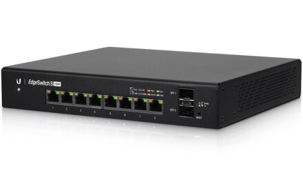 UBNT Edge Switch 8-port Gigabit Ethernet, 2x SFP, PoE 24V, PoE 802.3af / at, 150W