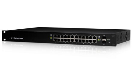 UBNT Edge Switch 24-port Gigabit Ethernet, 2x SFP, PoE 24V, PoE 802.3af / at, 250W
