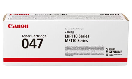 Canon originálny toner 047 Bk (čierný,1600str) 2164C002, Canon i-SENSYS LBP112, i-SENSYS LBP113w, i-SENSYS MF112