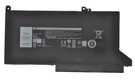 DELL baterie/ 3-článková/ 42Wh/ Li-Ion/ pro Latitude 7480/ 7280