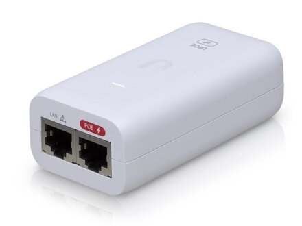 UBNT U-POE-af - Gigabit 802.3af PoE adapter 48V / 0.32, mode B, vrátane napájacieho kábla