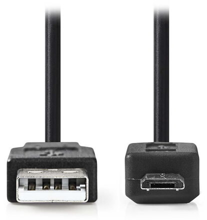 NEDIS kabel USB 2.0/ zástrčka A - zástrčka micro B/ černý/ bulk/ 2m