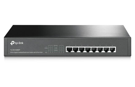 TP-Link TL-SG1008MP - 8-portový gigabitový stolový Switch s 8-portovým PoE +