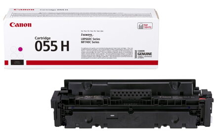 Canon originálny toner 055HM (purpurový, 5900str.) pre Canon MF742Cdw, MF744Cdw, MF746Cx, LBP663Cdw, LBP664Cx