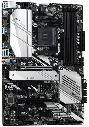 ASRock X570 PRO4 / AM4 / 4x DDR4 DIMM / HDMI / DP / 2x M.2 / USB Type-C / ATX