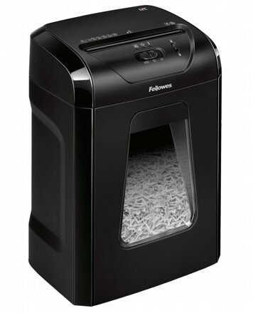 FELLOWES skartovač 12 C/ krížový rez 4x40mm/ objem koša 19 l/ stupeň utajenia typ 2 - dôverné/ čierný