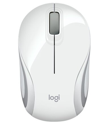 Logitech myš M187/ Bezdrôtová/ Optická/ 1000dpi/ USB prijmač/ biela
