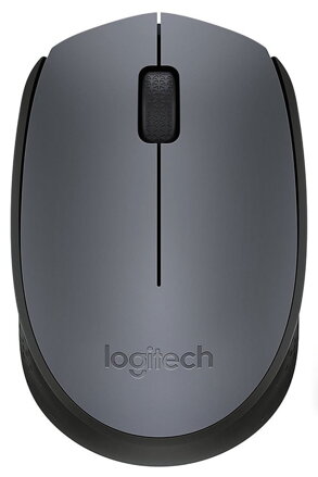 Logitech myš M170/ Bezdrátová/ Optická/ 1000dpi/ USB přijímač/ Sivá