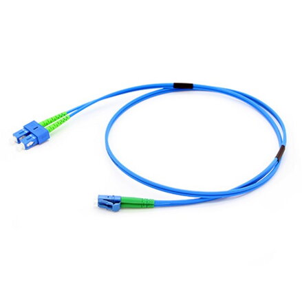 XtendLan FO patch LC-SC 3m 9/125 duplex,LS0H, G.652d, armovaný kabel kulatý 3mm