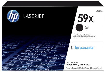 HP toner 59X (černý, 10 000str.) pro HP LaserJet Pro M404, HP LaserJet Pro MFP M428