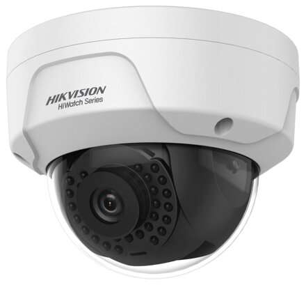 HIKVISION HiWatch IP kamera HWI-D140H / Dome / 4Mpix / objektív 2,8mm / H.265 + / krytie IP67 + IK10 / IR až 30m / kov + plast