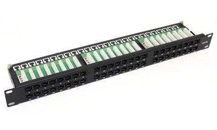 DATACOM Patch panel 19 "UTP 48 port CAT5 LSA 1U BK (6x8p)