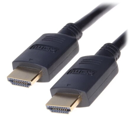 PremiumCord HDMI 2.0 High Speed + Ethernet kabel/ zlacené konektory/ 1,5m/ černý
