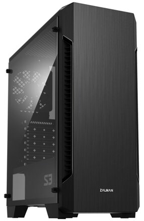 Zalman skříň S3 / Middle tower / ATX / USB 3.0 / USB 2.0 / průhledná bočnice