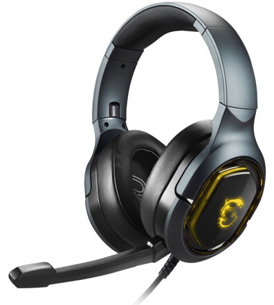 MSI herní headset IMMERSE GH50/ náhlavní/ 7.1 virtual/ RGB/ USB