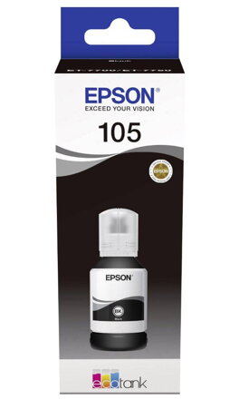 Epson inkoustová náplň/ C13T00Q140/ 105 EcoTank/ L7160/ L7180/ Černá