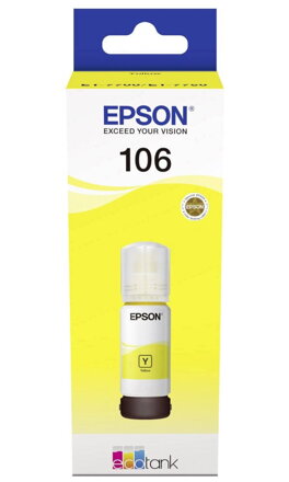 Epson inkoustová náplň/ C13T00R440/ 106 EcoTank/ L7160/ L7180/ Žlutá