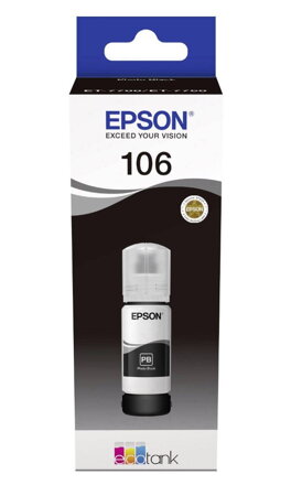 Epson inkoustová náplň/ C13T00R140/ 106 EcoTank/ L7160/ L7180/ Photo black