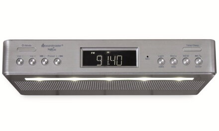 Soundmaster UR2045SI kuchyňské rádio s DAB+ / RDS / BT/  Duální alarm/ časovač / stříbrný