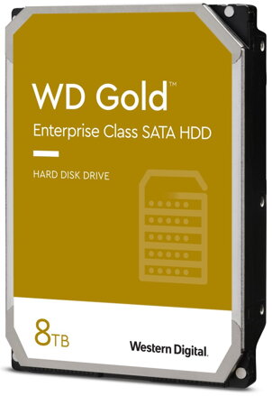 WD HDD GOLD 8TB / WD8004FRYZ / SATA 6Gb/s / Interní / 3,5" / 7200rpm / 256MB