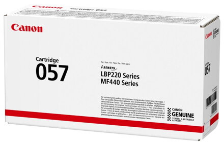 Canon toner CRG 057 (čierný, 3100str) pro Canon LBP228, LBP226, LBP223, MF449, MF446, MF445, MF443