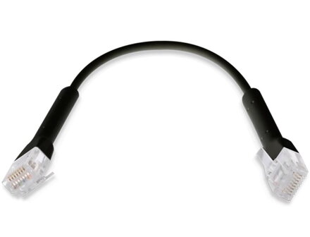 UBNT UNIFEM Ethernet Patch Kábel - dĺžka 0,22, Cat6, čierny