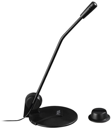 HAMA stolový mikrofón CS-461/ 3,5 mm jack/ plast/ čierný
