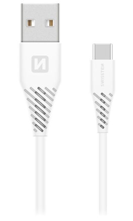 Swissten Datový Kabel Usb / Usb-C 3.1 Bílý 1,5 M (7Mm)