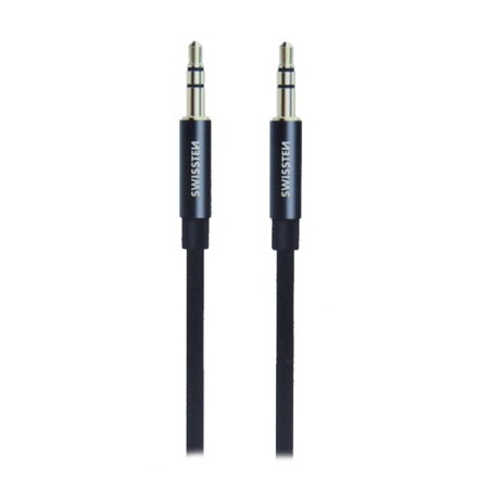 Swissten Audio Kabel Textile Jack - Jack 1,5 M Černý