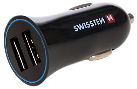 Swissten Cl Adaptér 2,4A Power 2X Usb + Kabel Usb-C