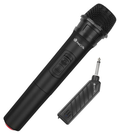 NGS SINGER AIR bezdrôtový mikrofón pre karaoke/ Jack 6,3mm