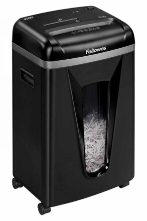 FELLOWES skartovač 450 M/ křížový mikrořez 2x12 mm/ objem koše 22 l/ stupeň utajení typ 3 - tajné/ černý