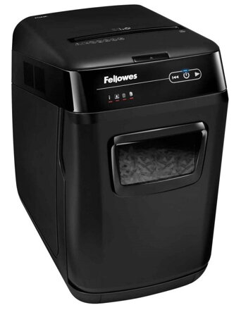 FELLOWES skartovač AutoMax 150 C/ křížový řez 4x38 mm/ objem koše 32 l/ stupeň utajení typ 2 - důvěrné/ černý