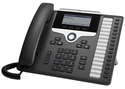 Cisco CP-7861-K9 = VoIP telefón, 2x LAN, 1x AUX, s displejom