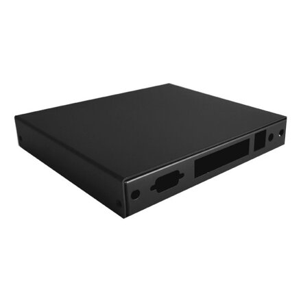 PC Engines montážní krabice CASE1D4BLKU, USB, 4x LAN, černá