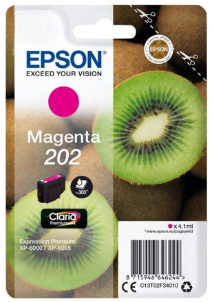 Epson inkoustová náplň/ C13T02F34010/ 202/ Premium / Expression Premium XP-6000/ červená