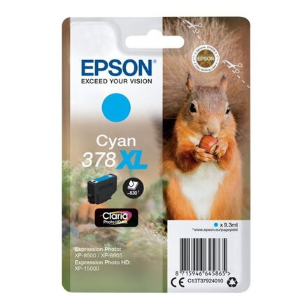 Epson inkoustová náplň/ C13T37924010/ 378 XL Claria Photo HD/ Expression Photo HD XP-15000/ modrá