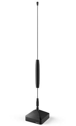 HAMA pasívna prútová DVB-T/T2 izbová anténa/ DAB/DAB+/ 15 dB/ 470-862 MHz/ čierná