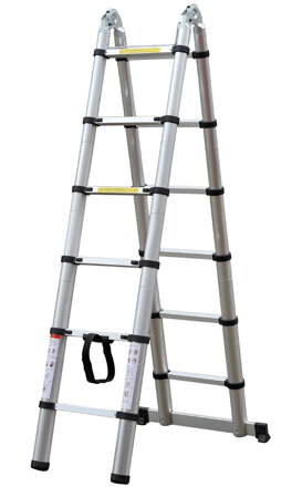 G21 hliníkový teleskopický rebrík / štafle GA-TZ12-3,8m